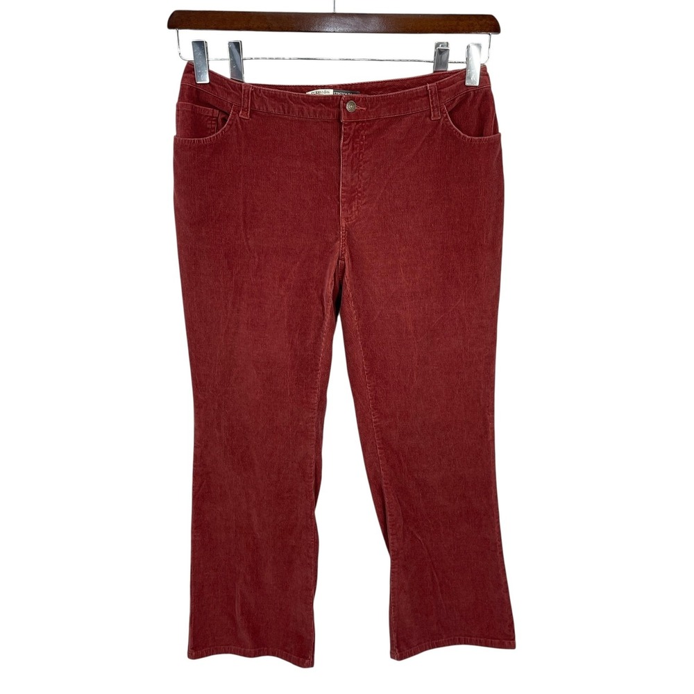St. John's Bay Boot Cut Corduroy Pants in Deep Red